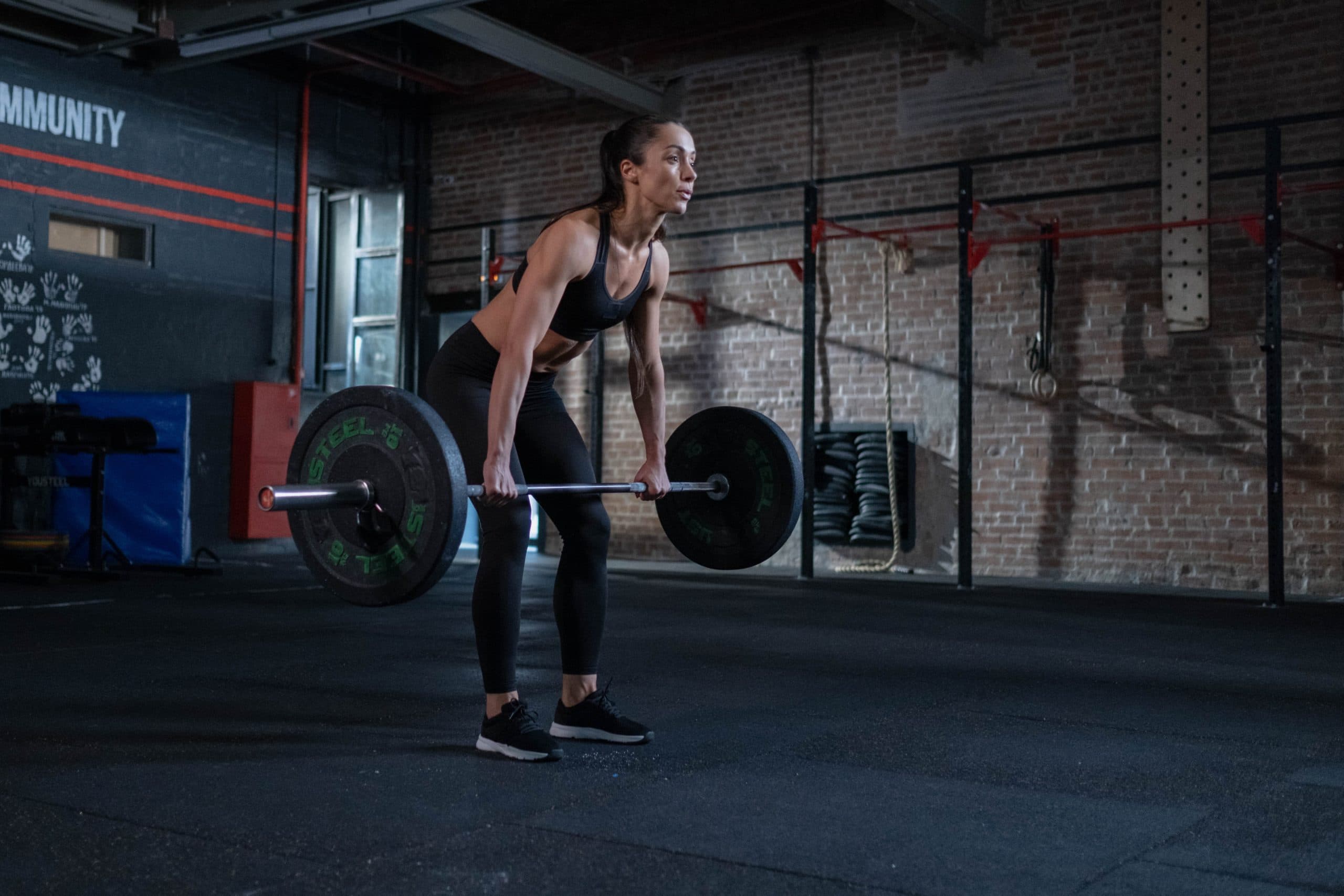 Woman lifting a barbell