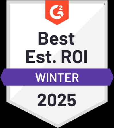 G2 Best Est ROI Winter 2024