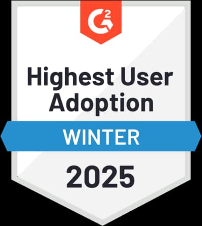 G2 Highest User Adoption Winter 2025