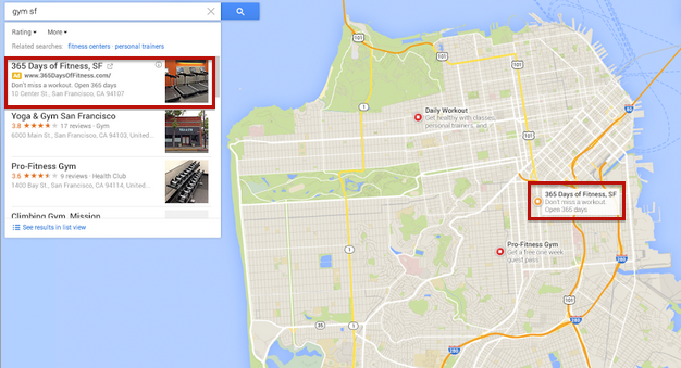 Location Extension Map