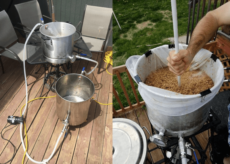 homebrewing setup