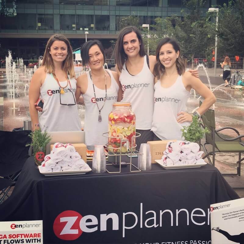 zen planner team at the denver yoga festival