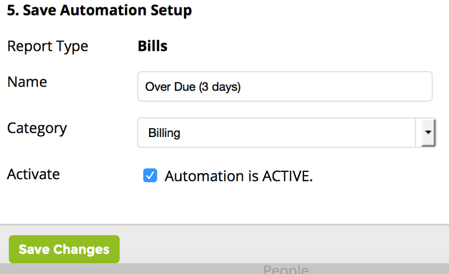 save automation set up