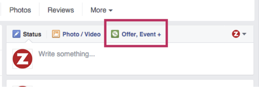 Create a facebook offer