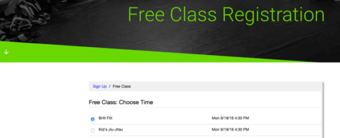 free class registration