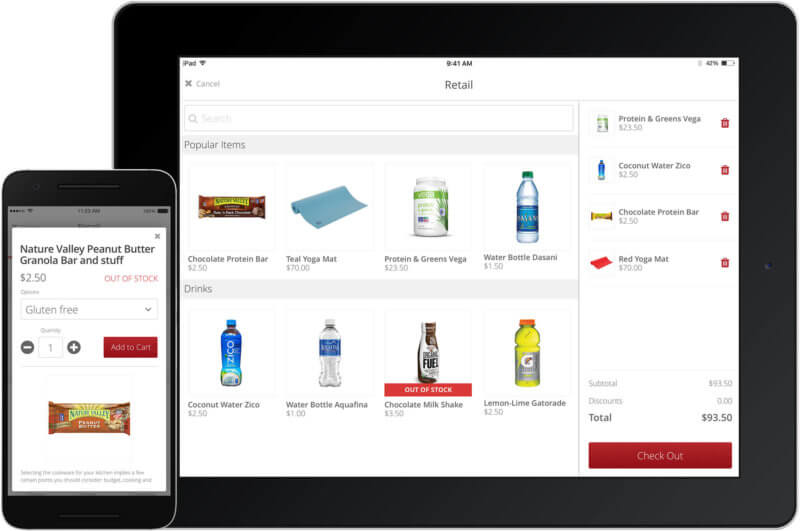 app and tablet retail