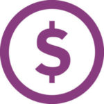 purple money sign