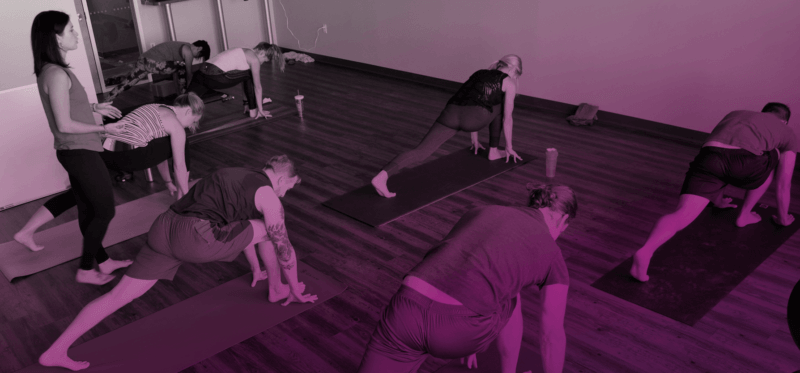 zen yoga studio purple