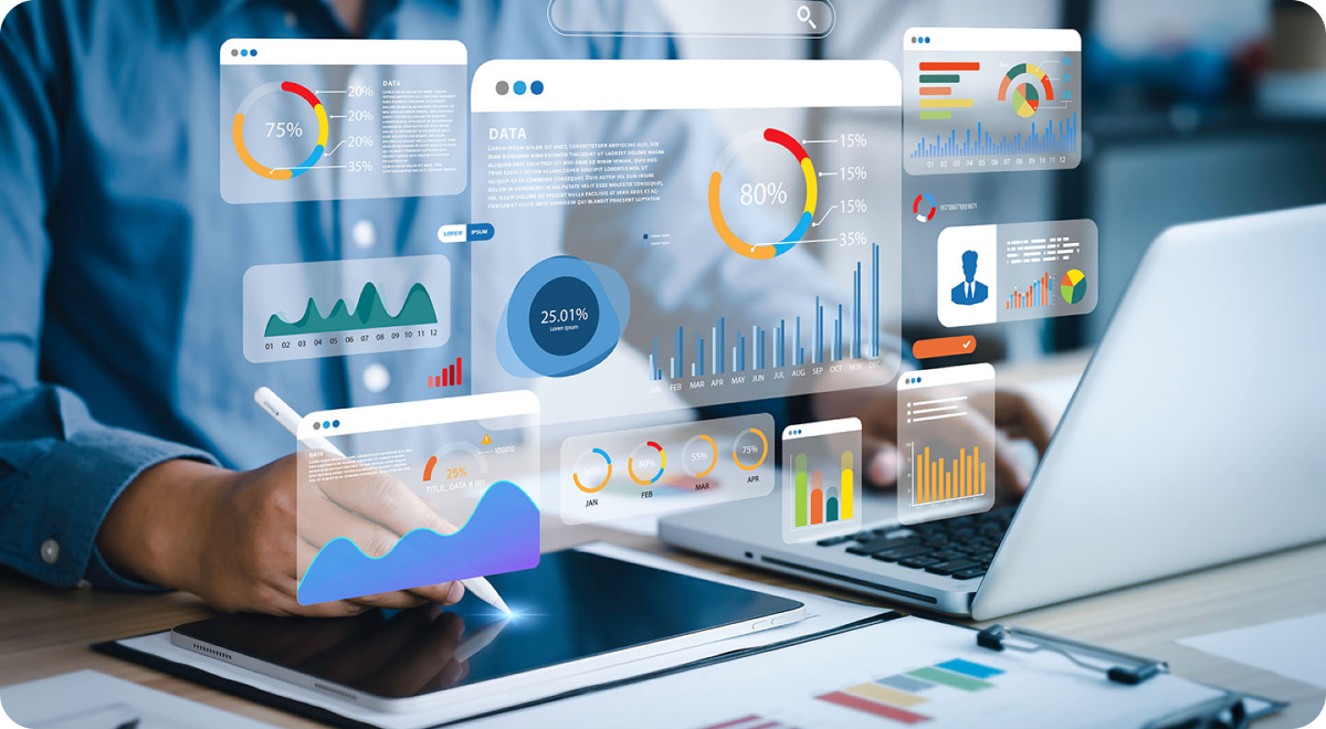 Reporting and analytics dashboards.