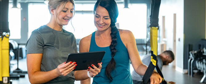 New gym member celebrating early success