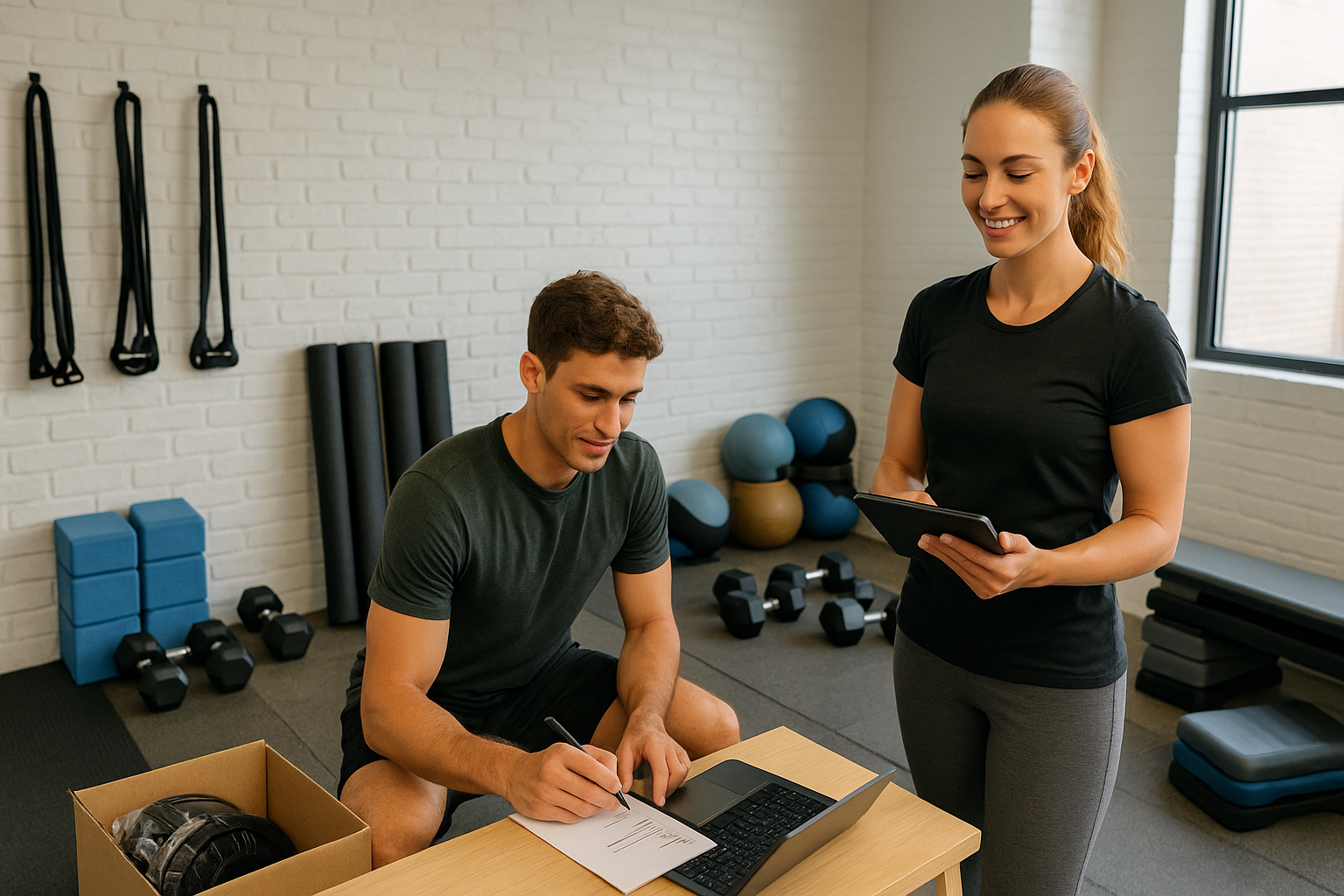 11. Step-by-Step Guide to Opening a Gym with Zen Planner New gym owner preparing to open a fitness studio using Zen Planner