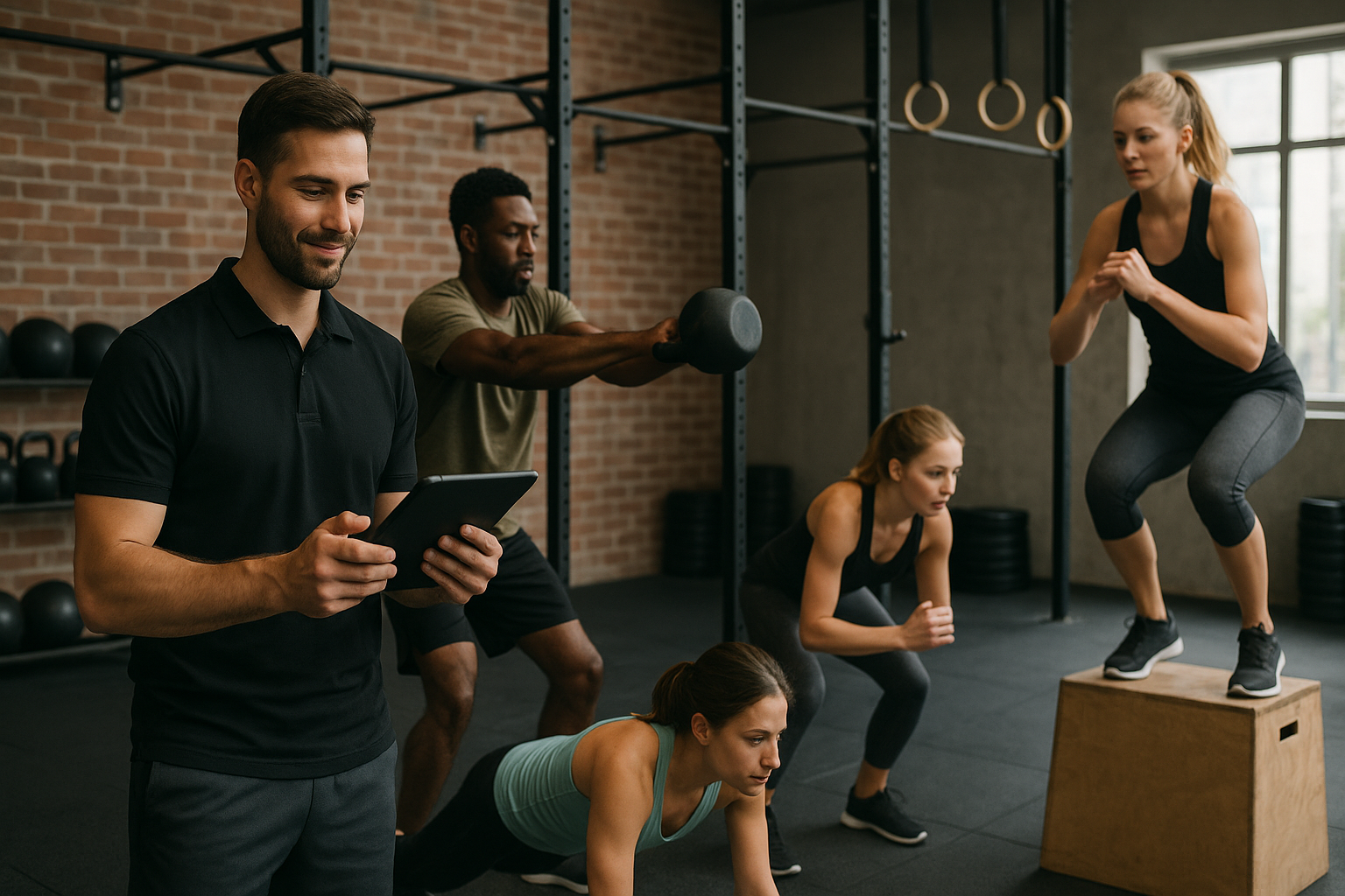 3. Best Affordable Gym Software for Small Fitness Businesses Small gym owner comparing affordable gym software options on a laptop