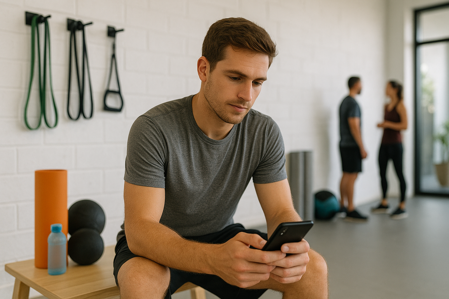 8. Best Gym Management Tools for Micro Gyms Owner of a micro gym using Zen Planner software on a tablet