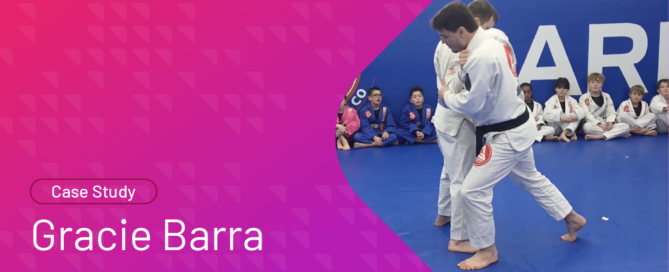 Brazilian Jiu-Jitsu students training with instructor in martial arts studio