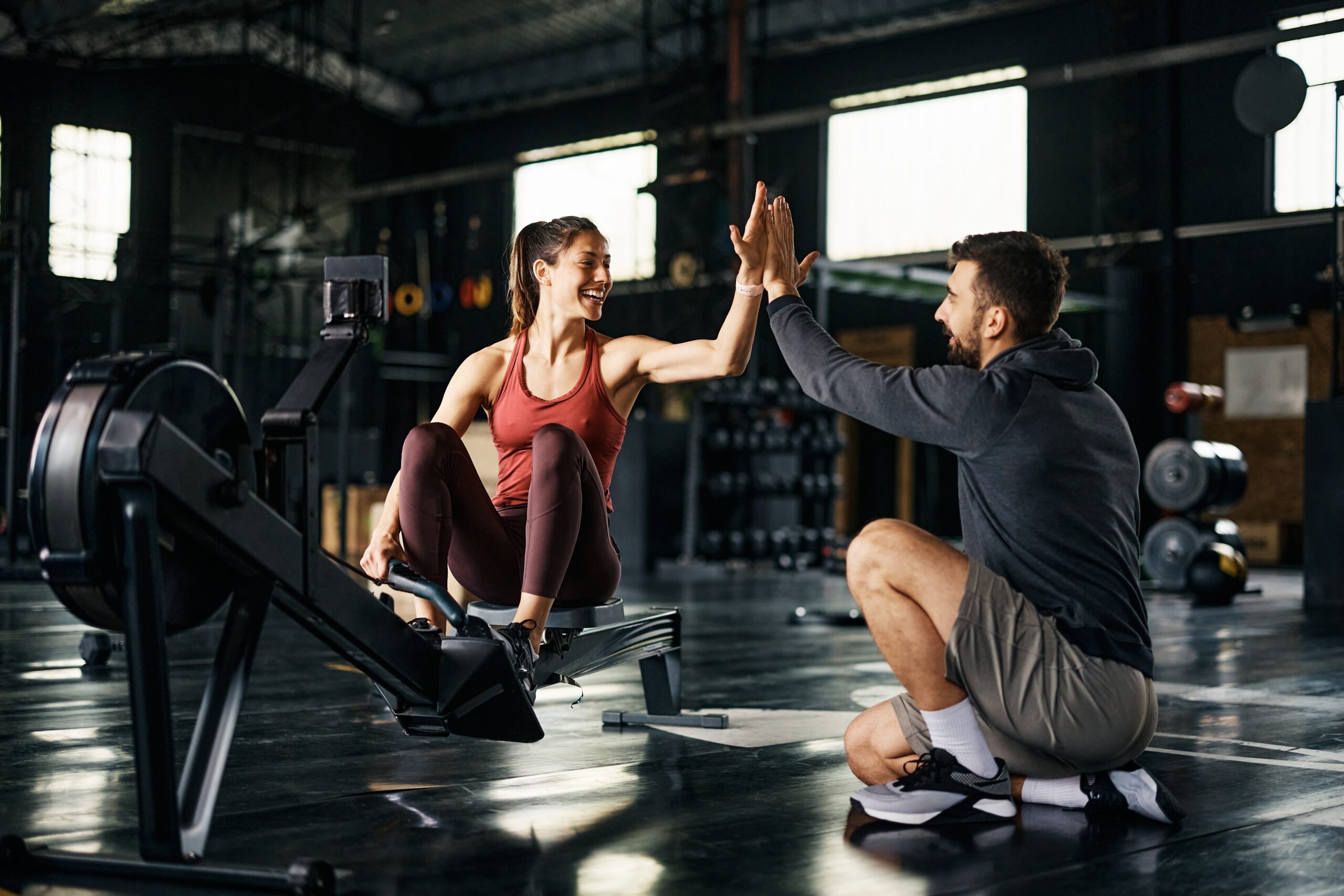 Supportive,Fitness,Instructor,Giving,High-five,To,Athletic,Woman,After,Exercising Zen Planner Engage website chat widget displaying multiple channels