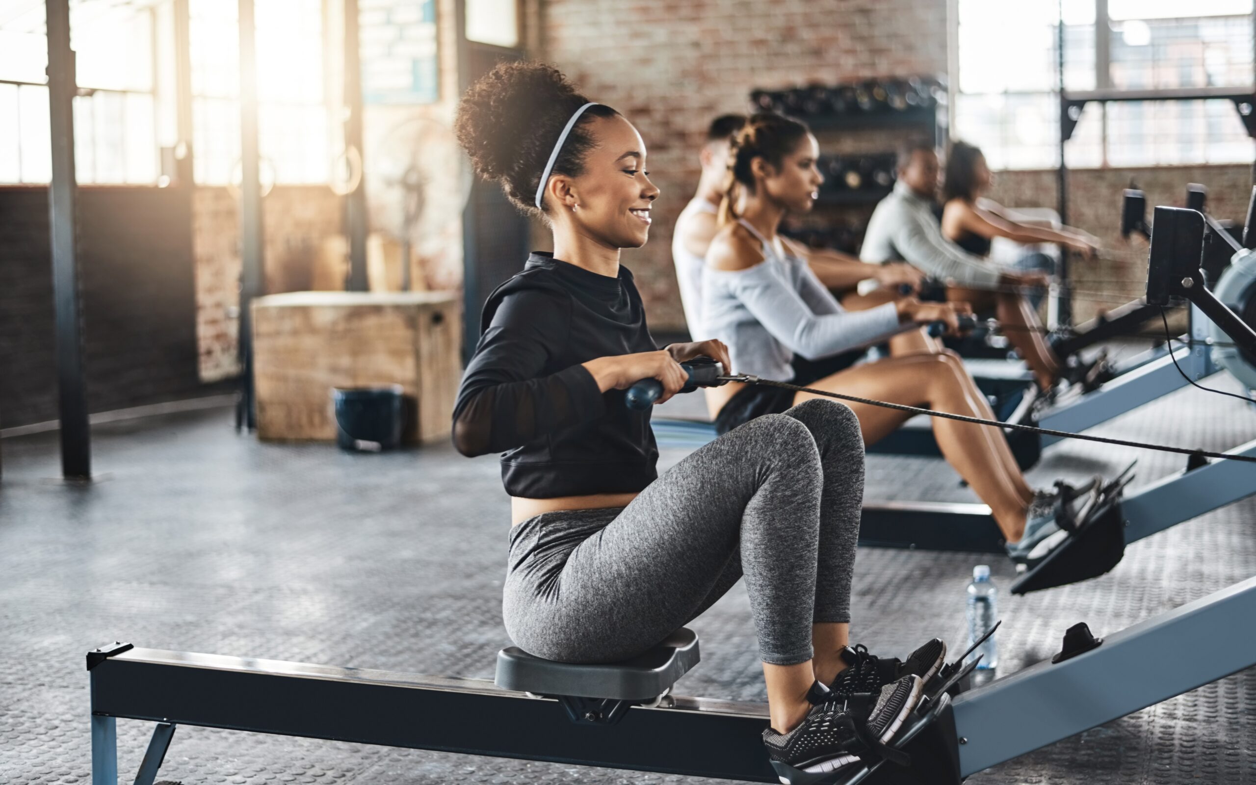Working,Out,Like,A,Pro.,Shot,Of,A,Young,Woman Fitness enthusiasts in gym