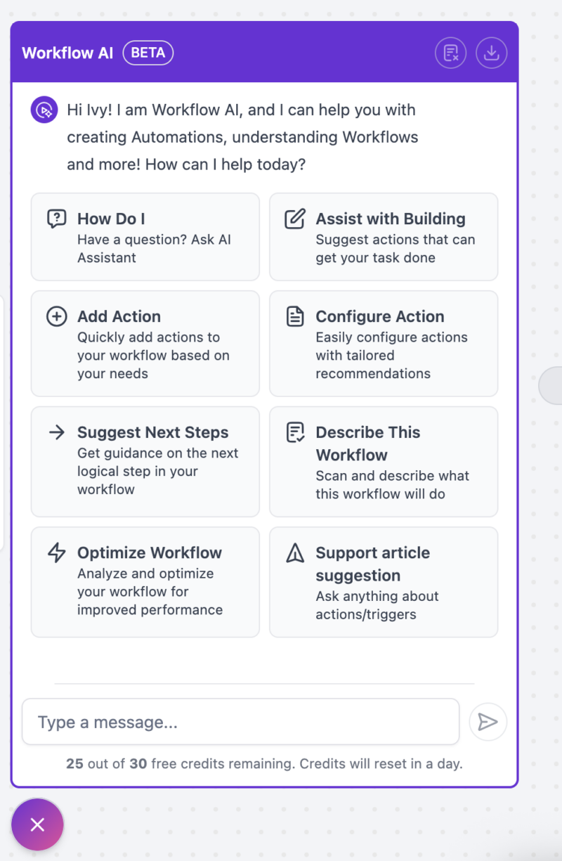 Workflow AI – All Options Workflow AI - All Options