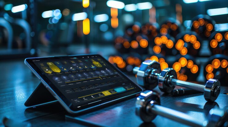 digital-fitness-assistant-displayed-tablet-alongside-dumbbells-modern-gym-evening-hours_960080-66410 Gym class schedule