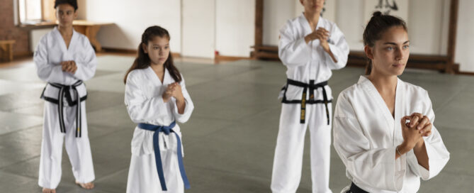 Students Learning at a Dojo