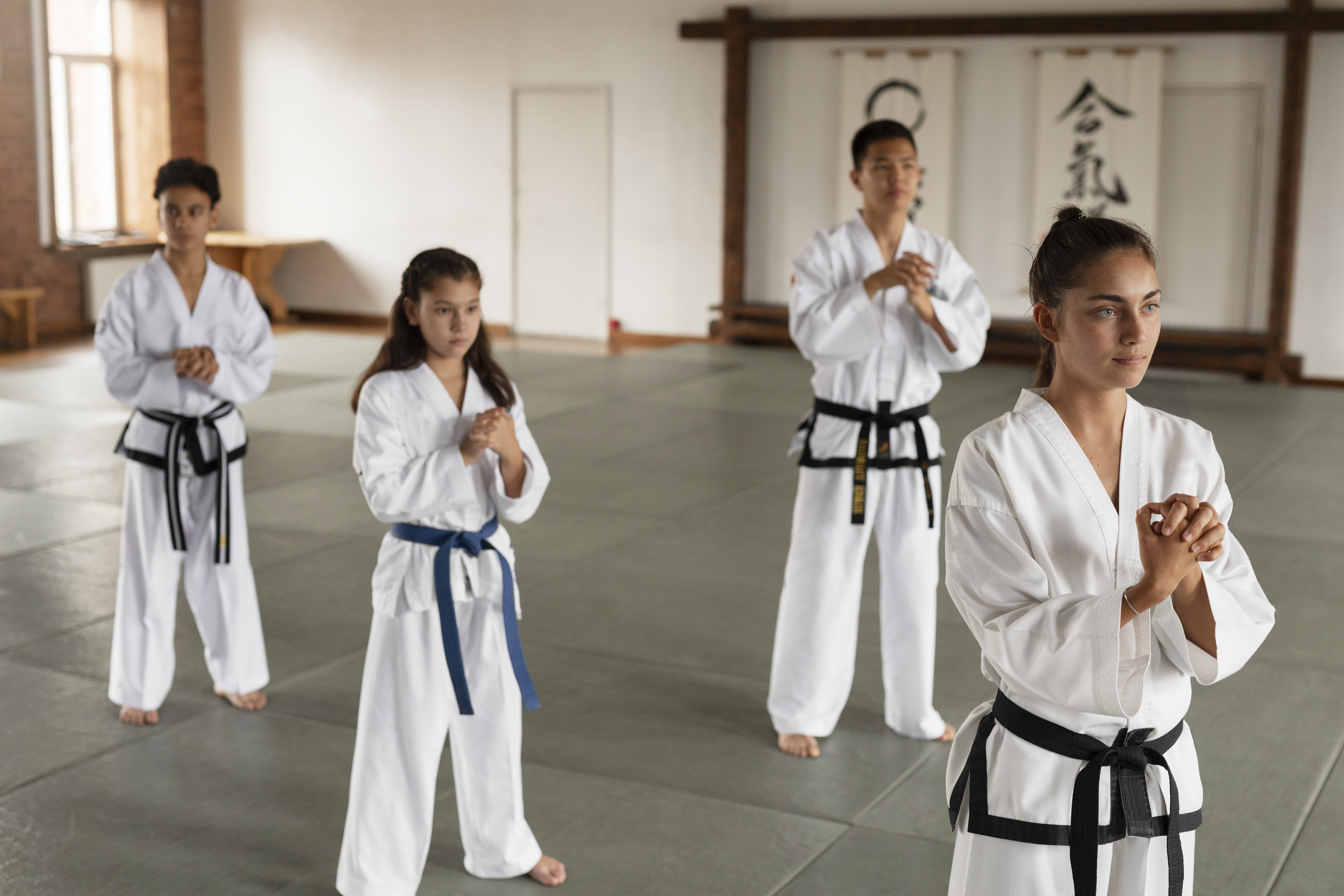 Students Learning at a Dojo