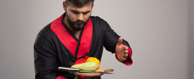A Dojo Trainer Showing His Skills at a Martial Arts School