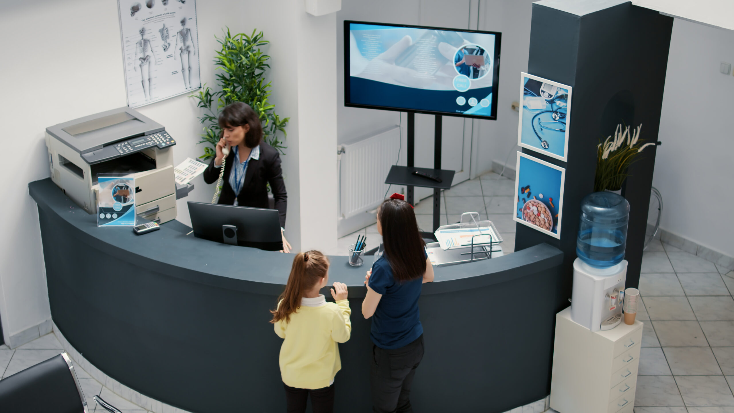 Modern Point of Sale System at Fitness Studio Front Desk