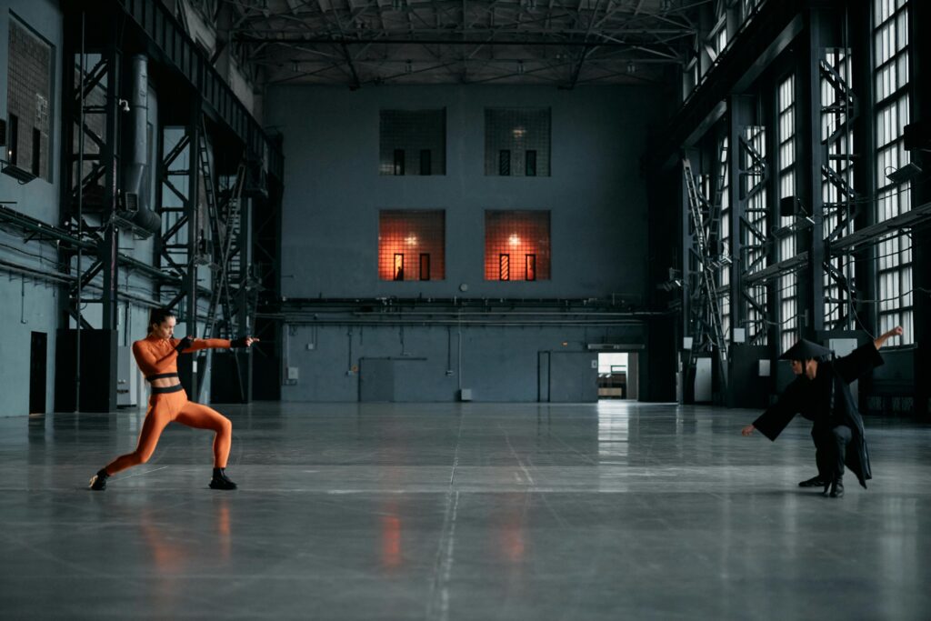 Men Performing Martial Arts