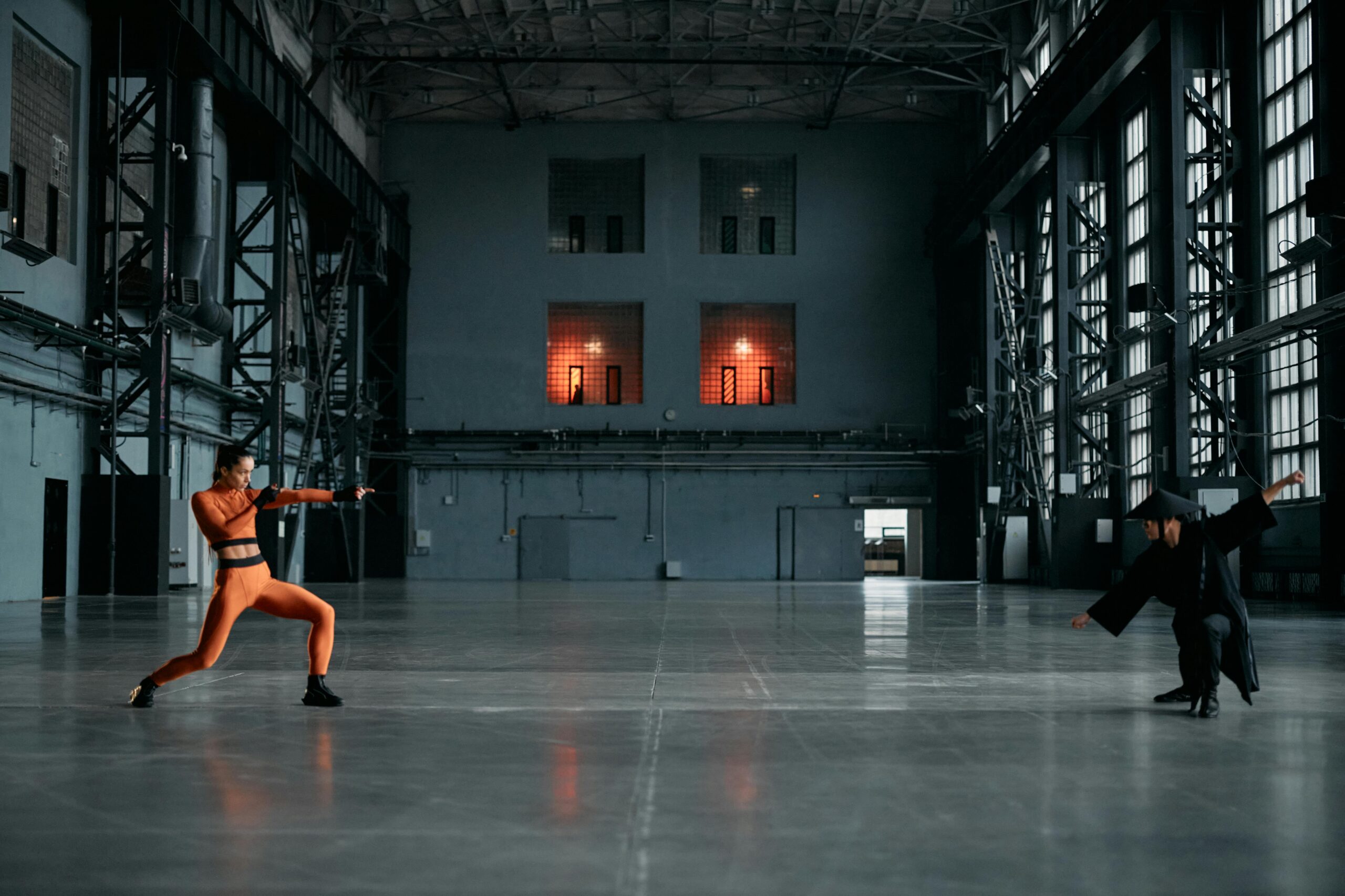 Men Performing Martial Arts