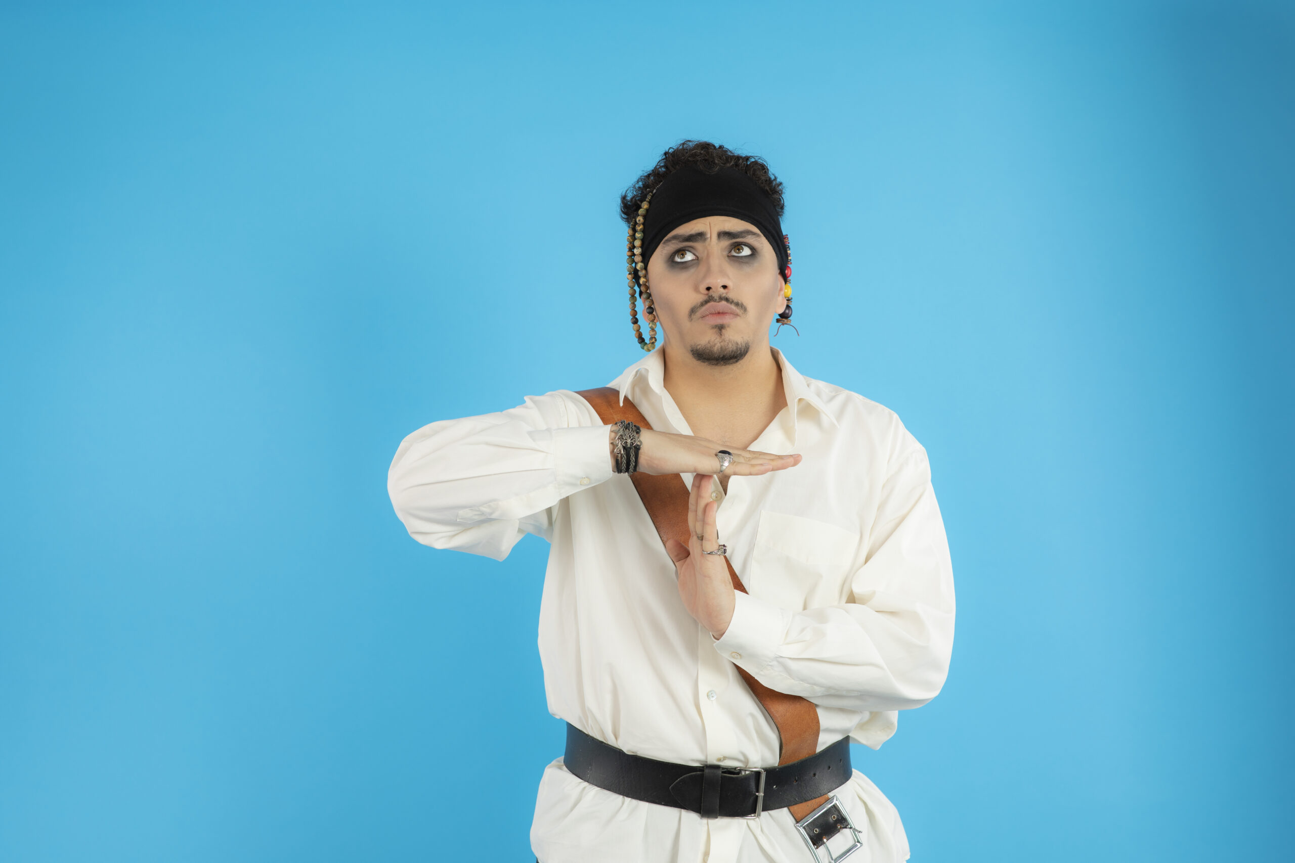 Man Gesturing Time Out