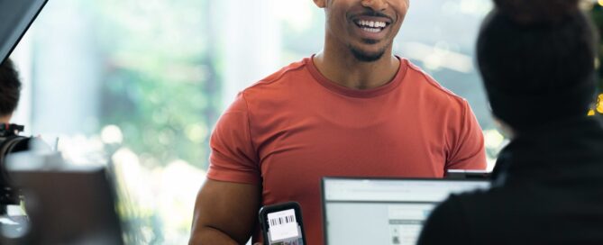 Gym owner using Zen Planner Engage software to communicate with members