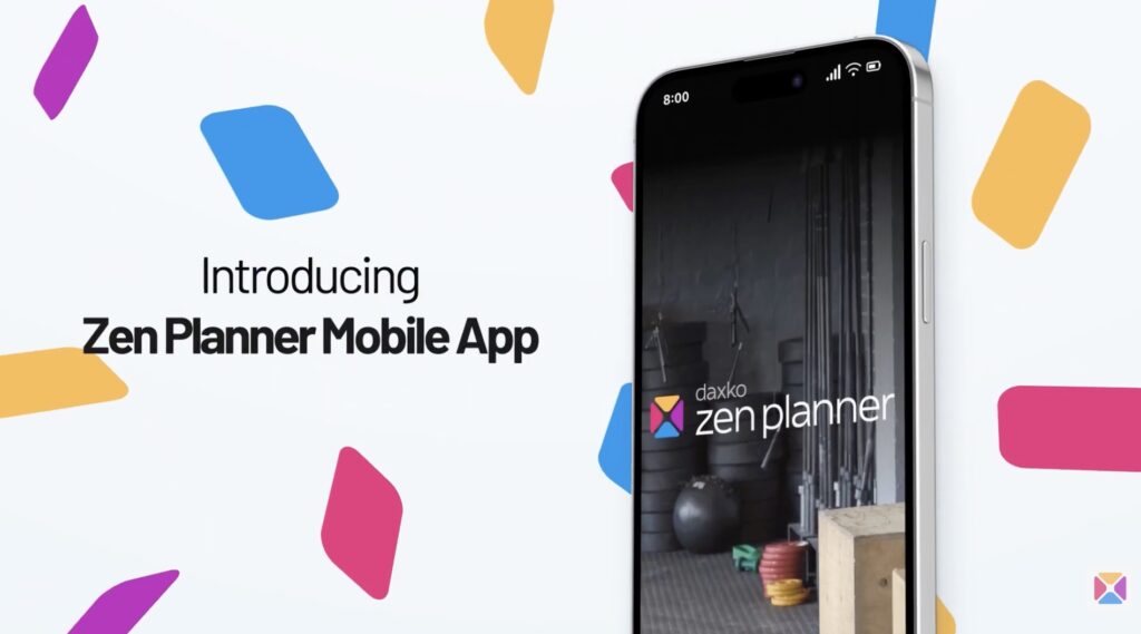 New Daxko Zen Planner Staff App interface on mobile devices