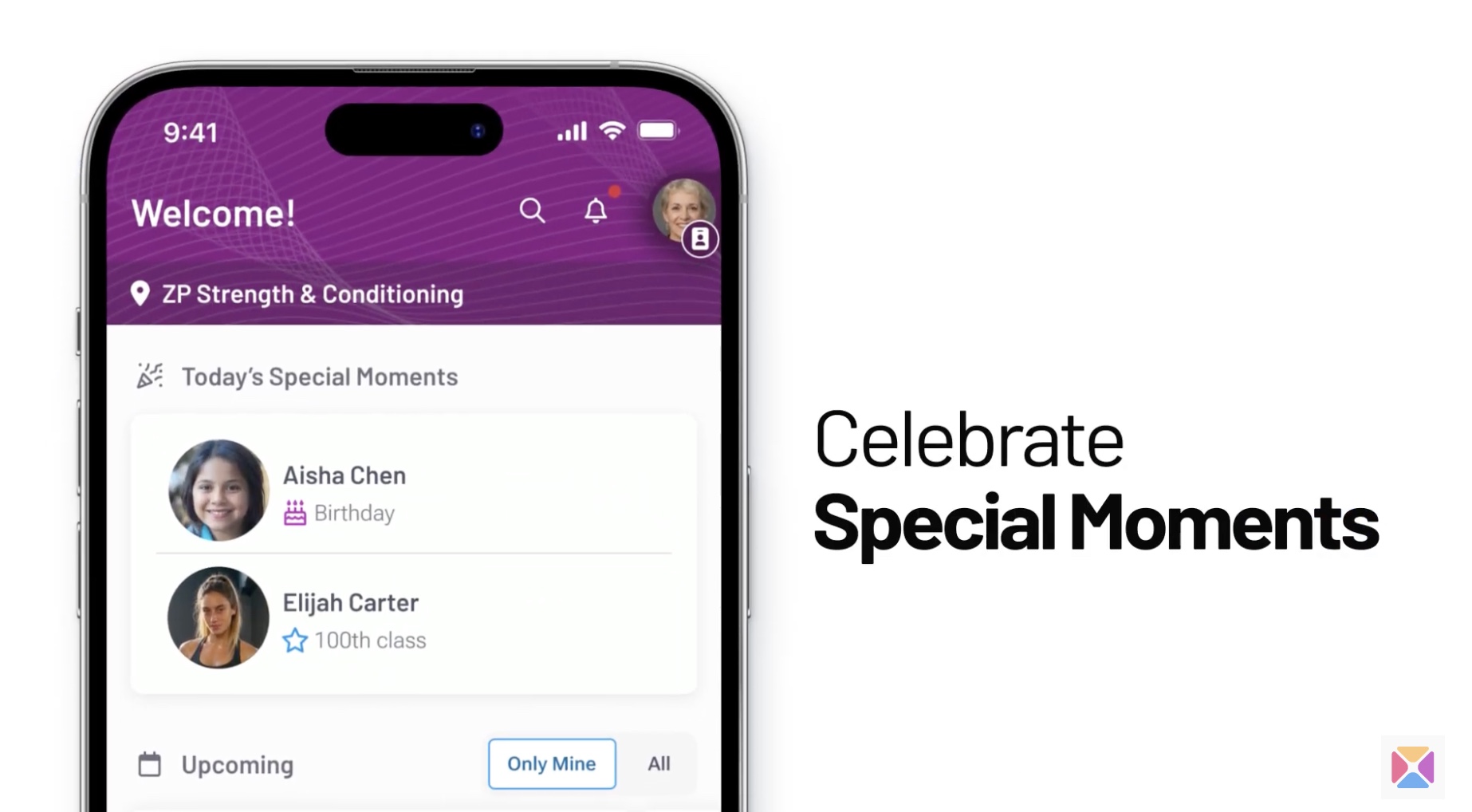 New Daxko Zen Planner Staff App interface on mobile devices