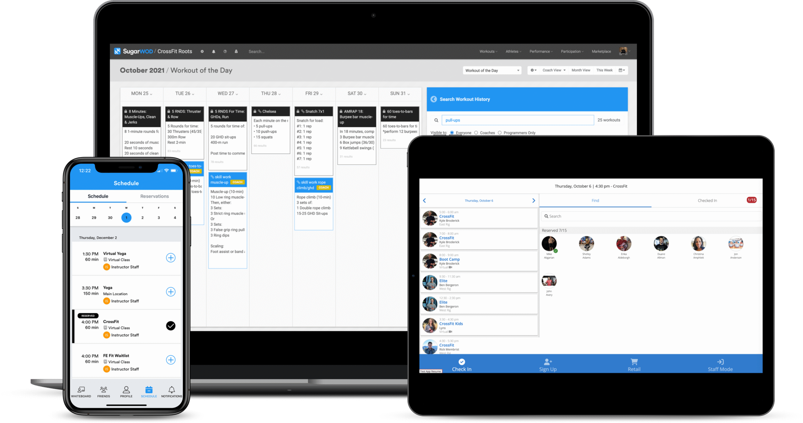 A screenshot of Zen Planner and SugarWOD integration.